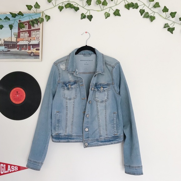 Aeropostale Jackets & Blazers - AEROPOSTALE LIGHT WASH DENIM JACKET